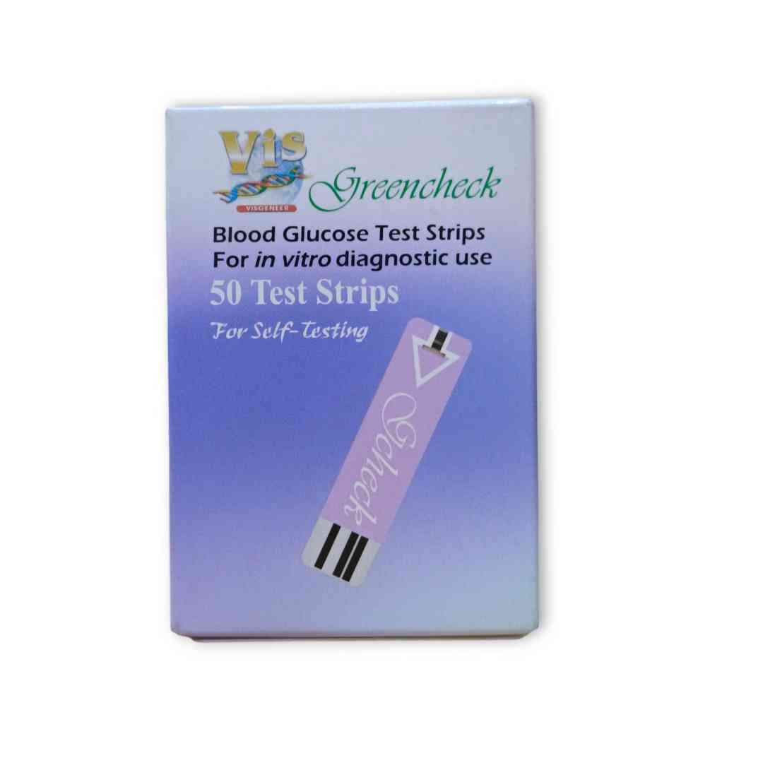 Greencheck Blood Glucose Test Strips 50/Pc