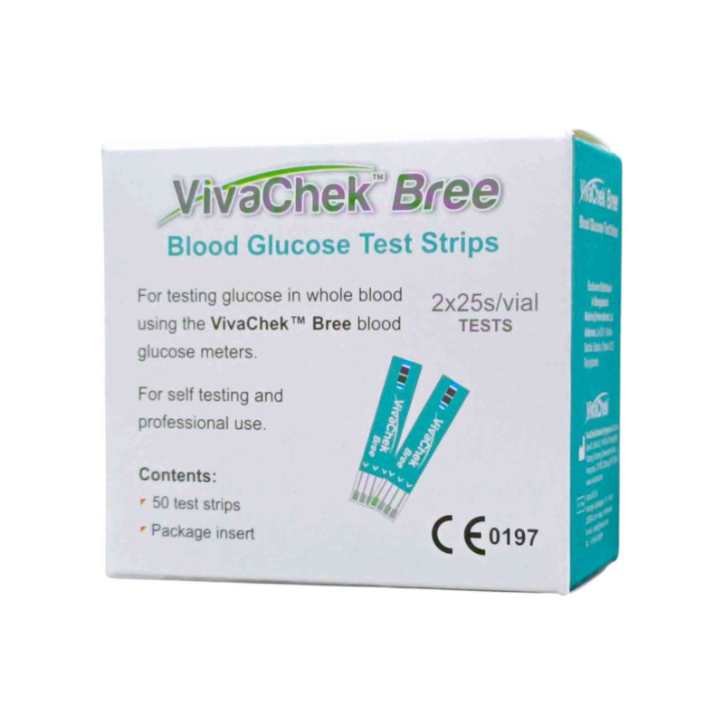 VivaChek Bree Blood Glucose Test Strips 50/Pc