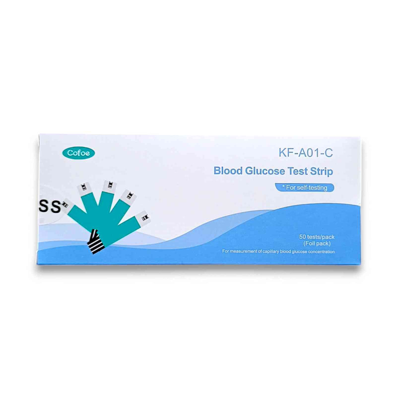 Cofoe KF-A01-C Blood Glucose Test Strips (Foil Pack) 50/Pc