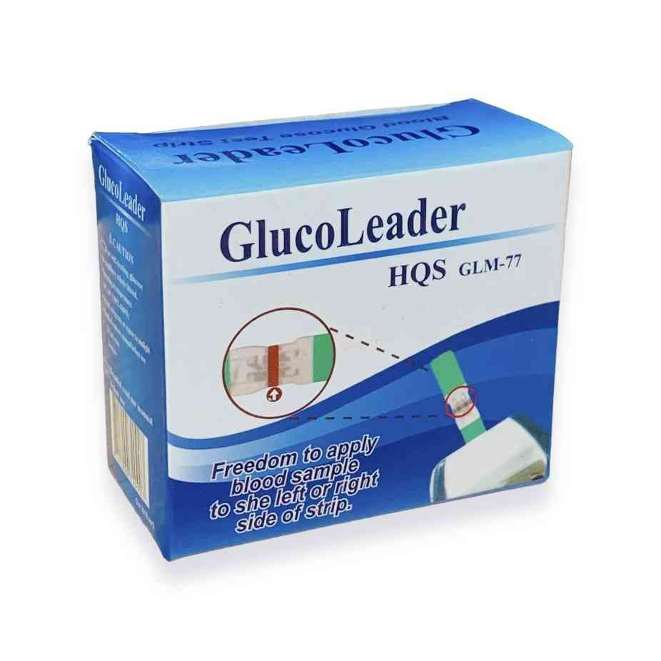 GlucoLeader HQS GLM-77 Blood Glucose Test Strip - 50 pcs