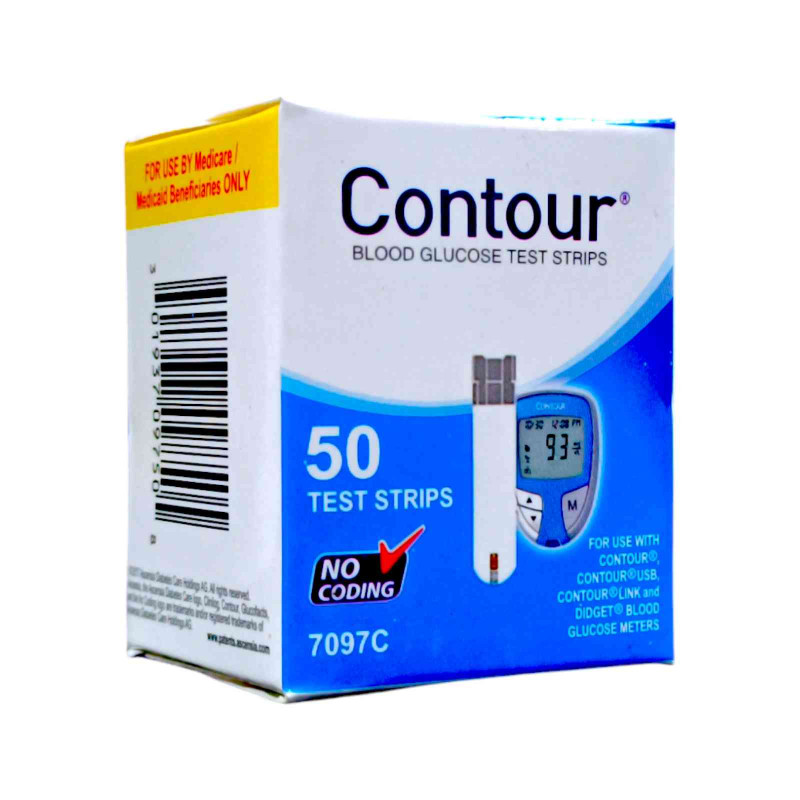 Contour Blood Glucose Test Strips 50/Pc