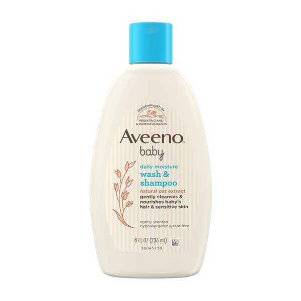 Aveeno Baby Daily Moisture Wash & Shampoo 236 ml