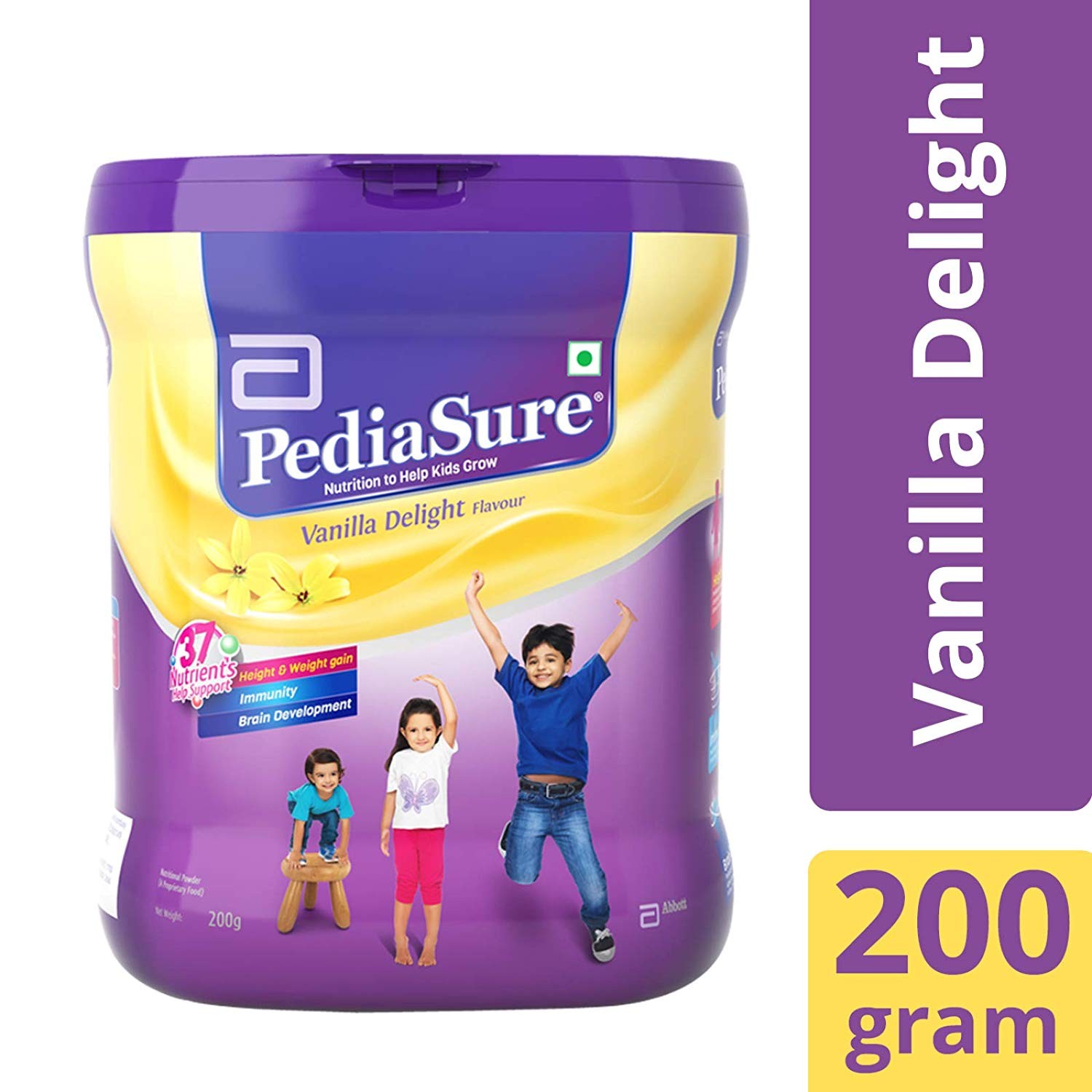 PediaSure Vanilla Flavor Health And Nutrition Drink Powder For Kids Growth 200 Gm