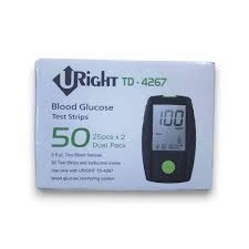 URight TD-4267 Glucose Test Strip Dual Pack - 50 pcs