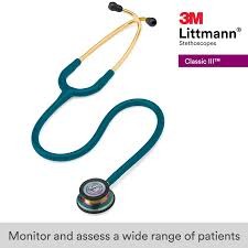 3M Littmann Stethoscope Classic – III Monitoring Stethoscope, Caribbean Blue Tube