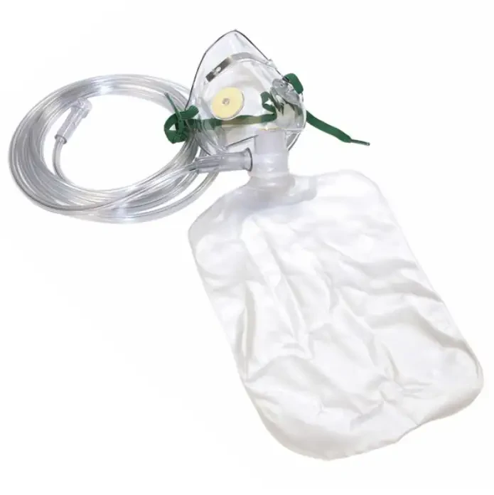 High Concentration Non-Rebreathing Oxygen Mask Bag and Tubing