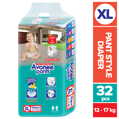Avonee Pant Style Diaper 30'S Pack (XL)