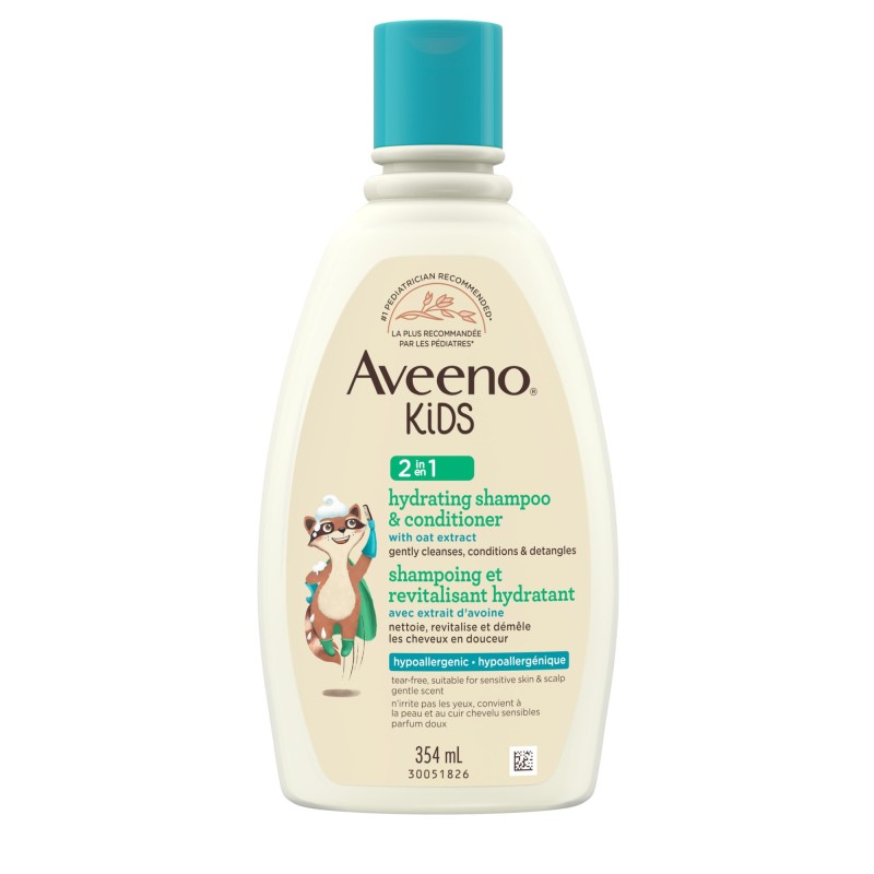 Aveeno Kids 2 In 1 Hypoallergenic Hydrating Shampoo & Conditioner With Oat Extract 254ml