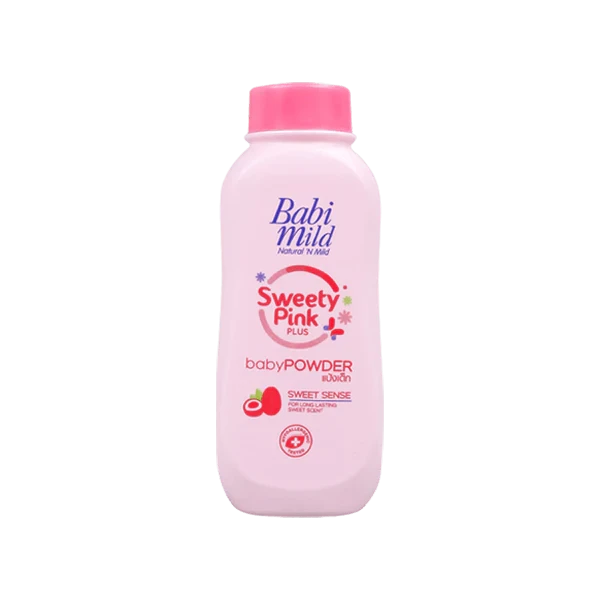 Babi Mild Baby Powder Sweety Pink Plus (180gm)