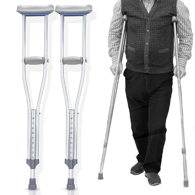 Hand Axillary Crutch Hand Crutch - (Aluminum)