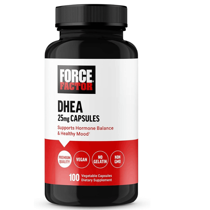 FORCE FACTOR DHEA 25mg 100 Vegetable Capsules