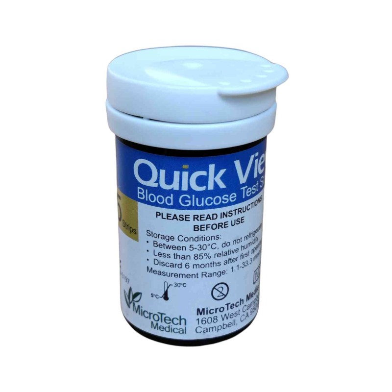 Quick View Glucose Test Strip - 25 pcs