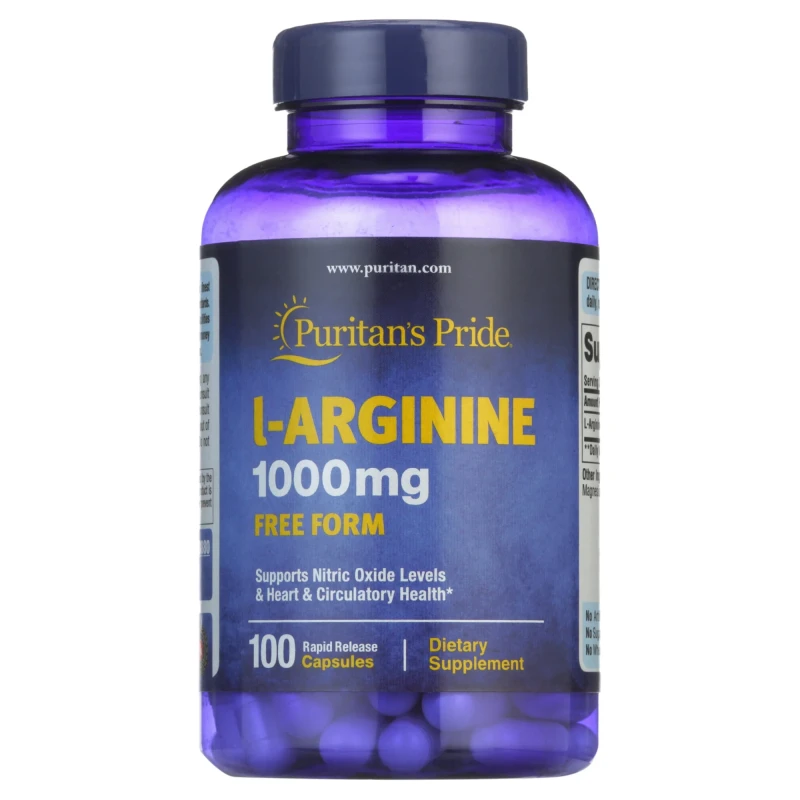 Puritan's Pride L-Arginine 1000mg 100 Capsules