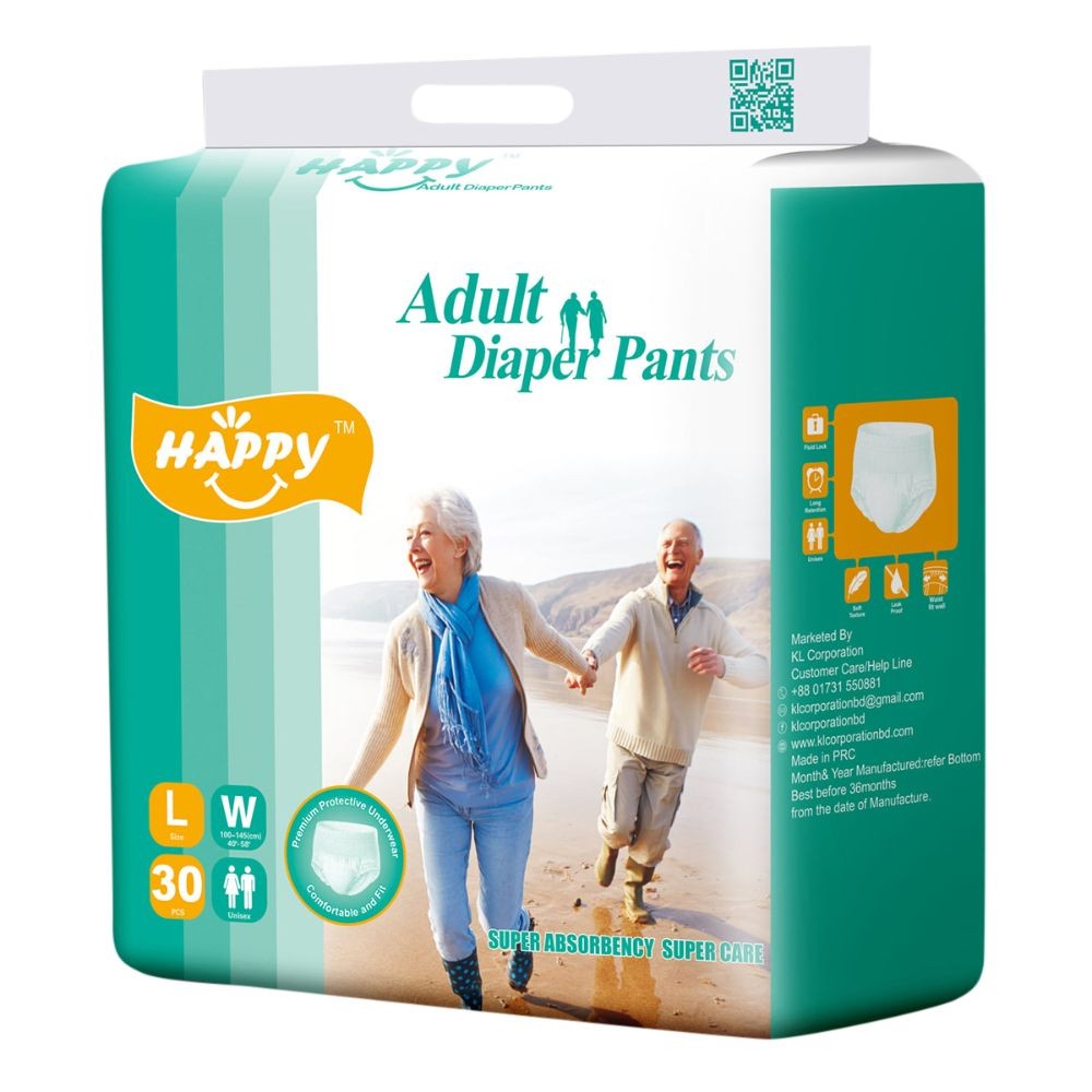 Adult Diaper Pant System (Happy) 30'S Pack