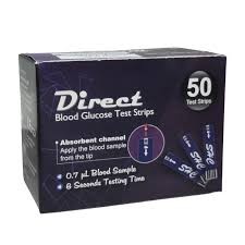 Direct Glucose Test Strip (50 Strips)