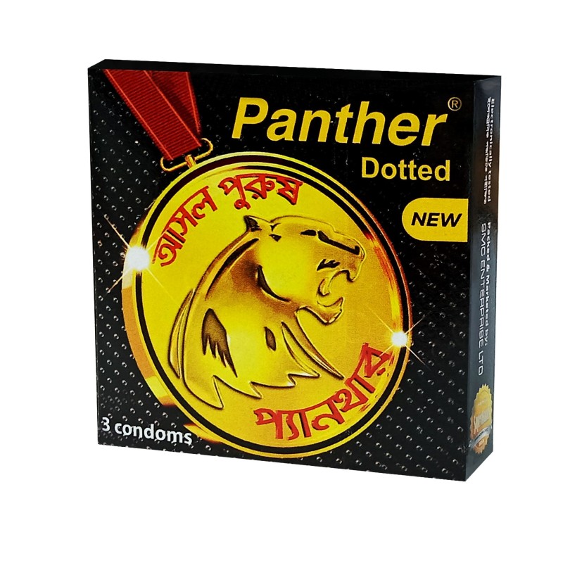 Panther Condom (প্যানথার ডটেড কনডম) 3'S Pack Condom - (আসল পুরুষ)
