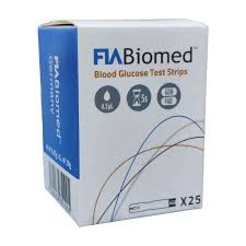 FIA Biomed Blood glucose test Strip