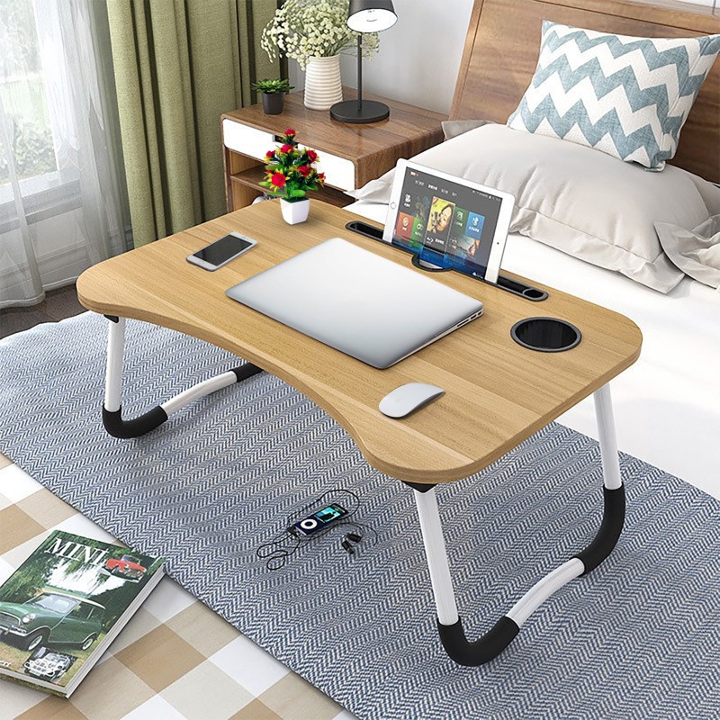 Portable Foldable Laptop Desk Home Laptop Table Notebook Study Laptop Stand Desk for Bed & Sofa Laptop Stand Computer Table with Folding Legs - Laptop Table