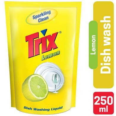 Trix Dishwashing Liquid Lemon Refill 250ml Dish Wash - (250ml)