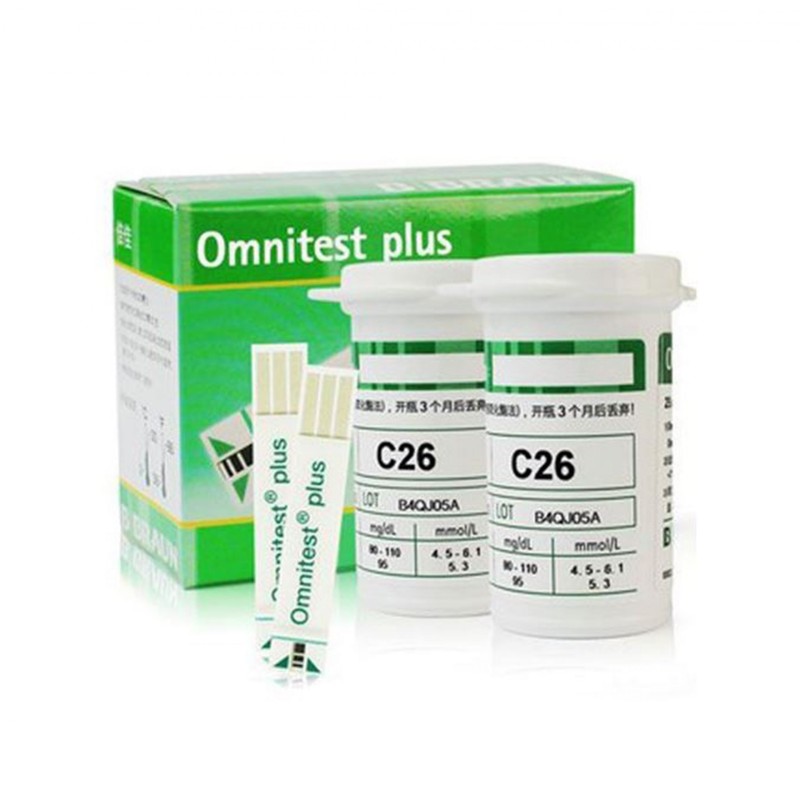 Omnitest Plus Glucose Test Strip (50 Strips)