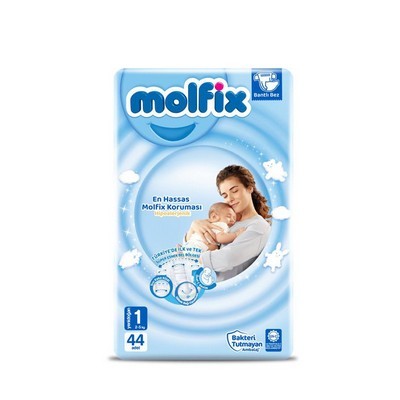 Molfix Diapers Twin New Born (2-5kg) 44 Pcs