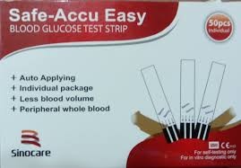 Safe-Accu Easy Glucose Test Strip - 50 Strip