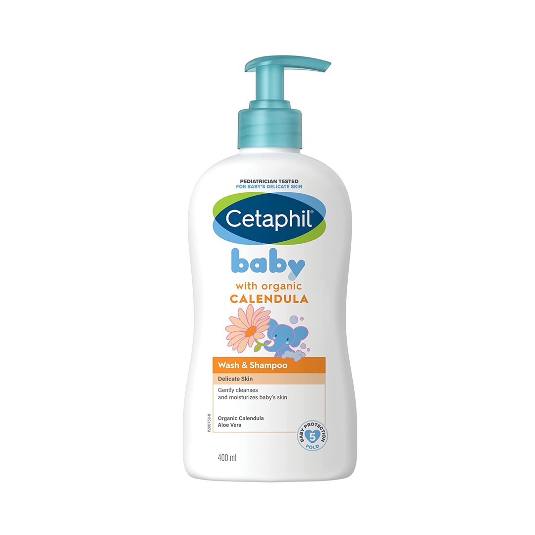 Cetaphil Baby Gentle Wash & Shampoo With Organic Calendula For Delicate Skin 400ml