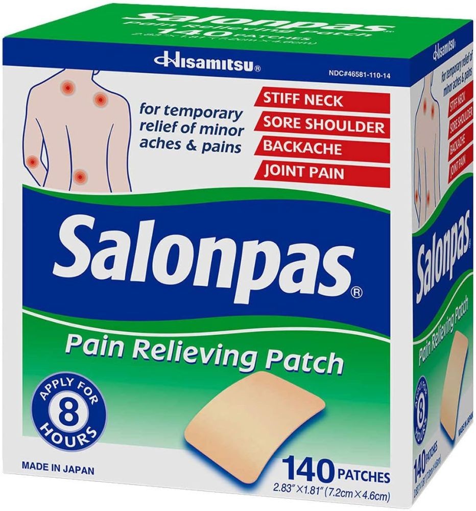 Salonpas Pain Relieving Plasters 140 Patche