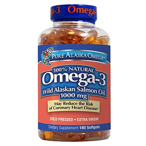 Pure Alaska Omega Wild Alaskan Salmon Oil Omega-3 1000mg 210 Capsules