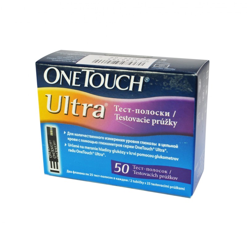 OneTouch Ultra Blood Glucose Strips - 50 Pcs