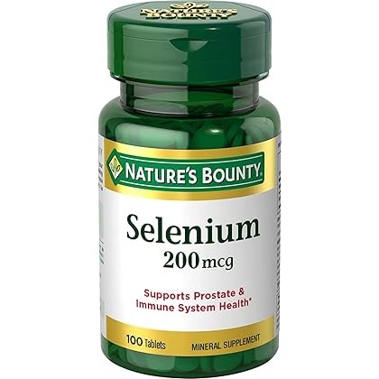 Spring Valley Selenium Immune Health Dietary Supplement Tablets, 200 Mcg, 100 Count