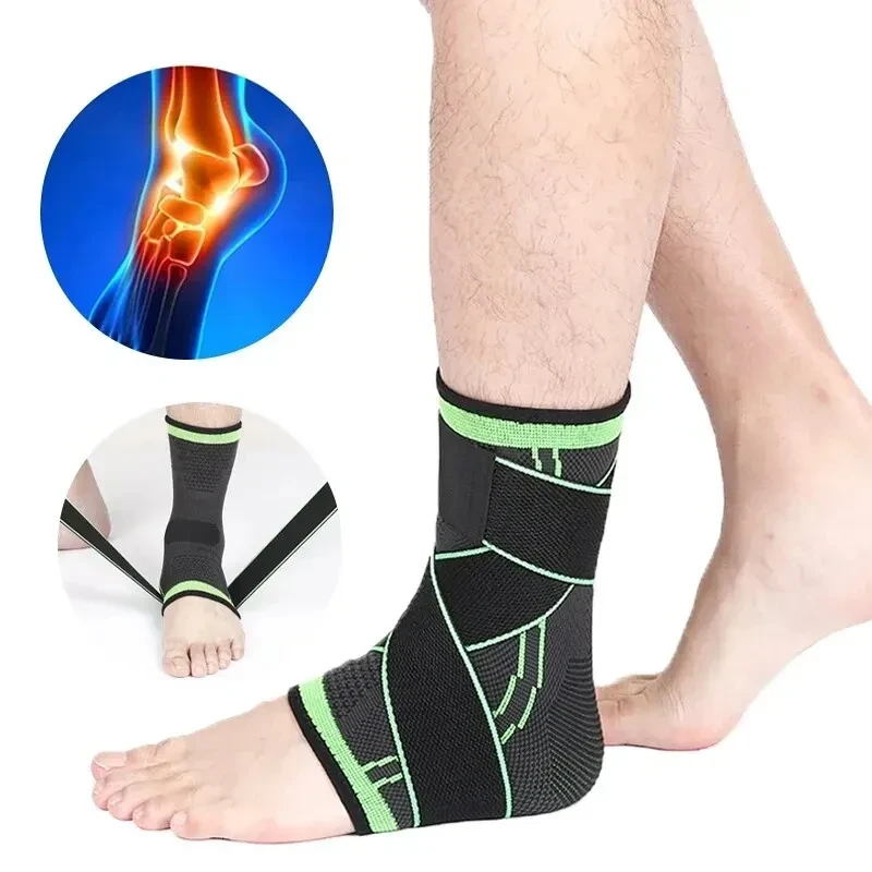 Pressurized Ankle Support with Adjustable Strap