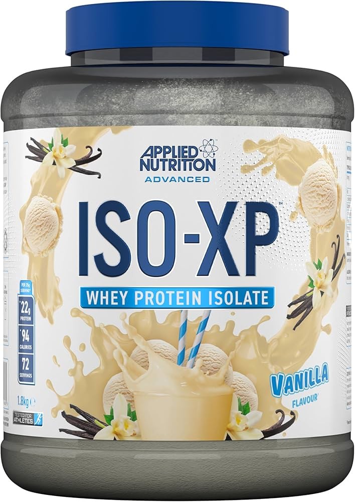 Applied Nutrition ISO XP Tasty Funky Flavours Vanilla Whey Protein Isolate 1.8kg 72 Servings