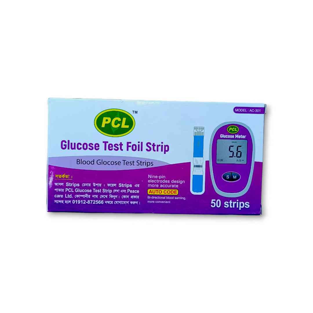 PCL (AC-301) Blood Glucose Test Strips 50/Pcs
