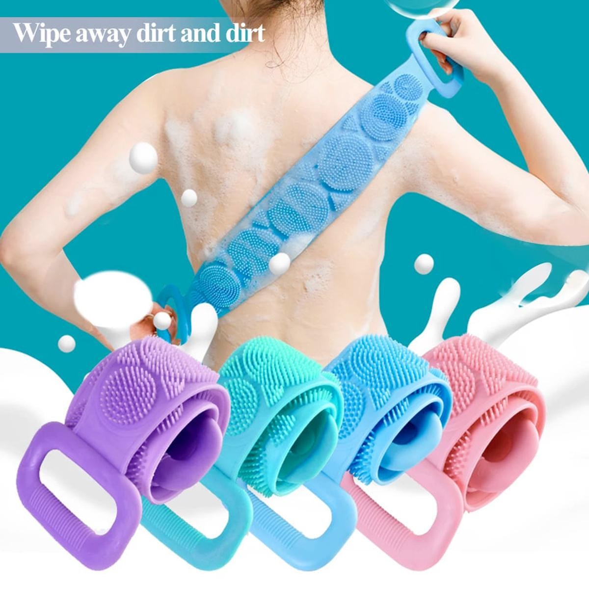 Silicon Bath Body Brush, Shower Massure, Shower Back Scratchhania /Body Skin Scrubber Deep Clean Exfoliate Back Scrubber - Bath Sponge