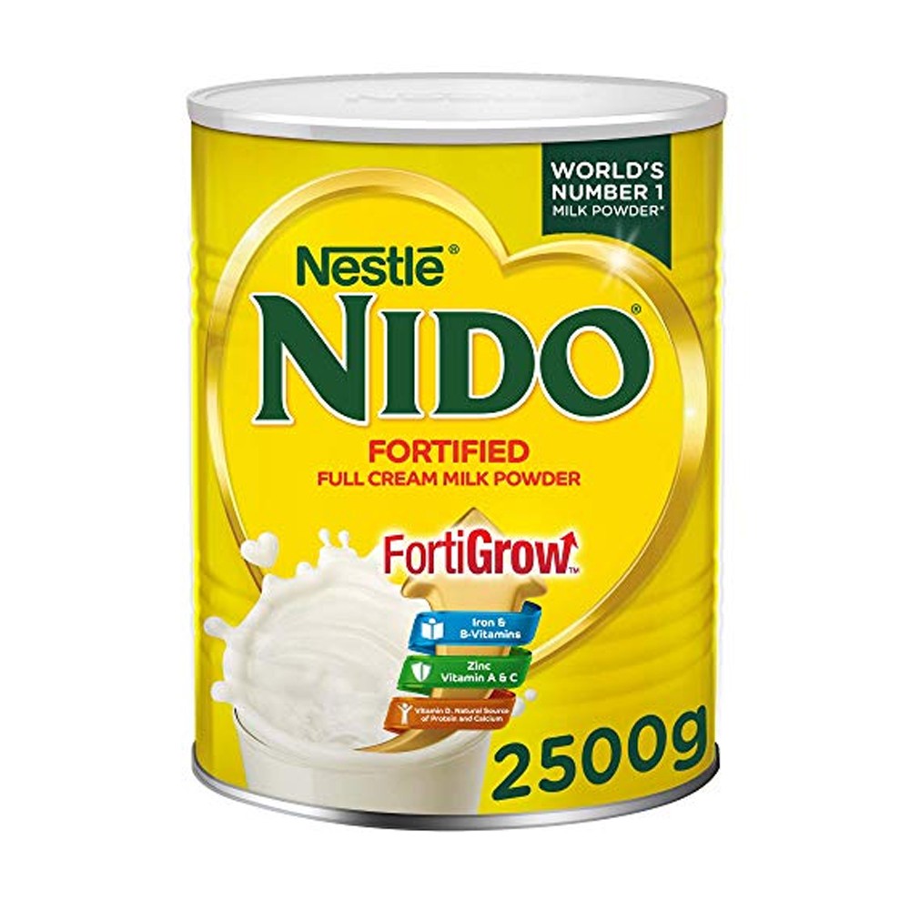Nestlé Nido Fortigrow Full Cream Milk Powder 2.5kg Tin Milk - (School Age)