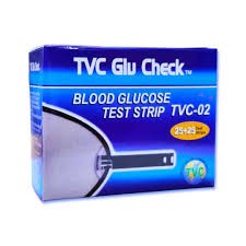TVC-02 Glu Check Blood Glucose Test Strip – 50 pcs