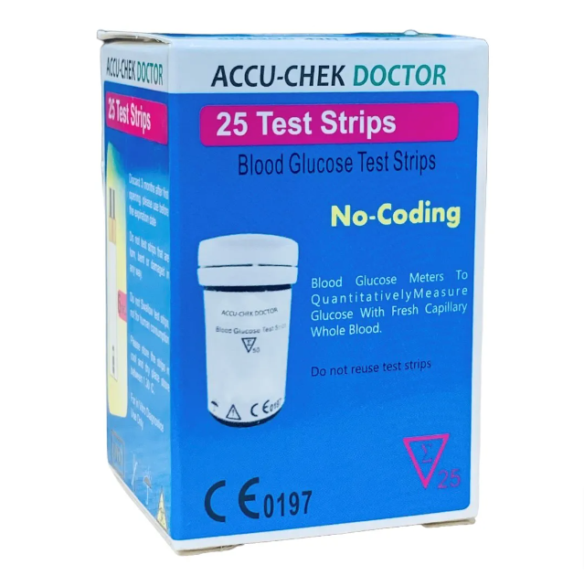 Accu Chek Doctor Blood Glucose Strip 25'S Pack