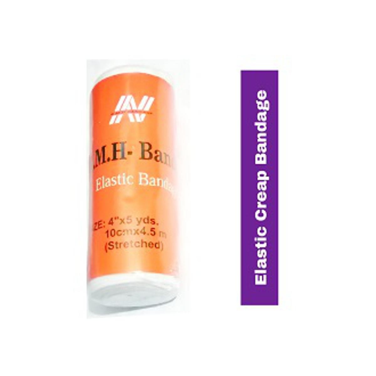 Elastic Crepe Bandage-4" Bandage - (Size-4")