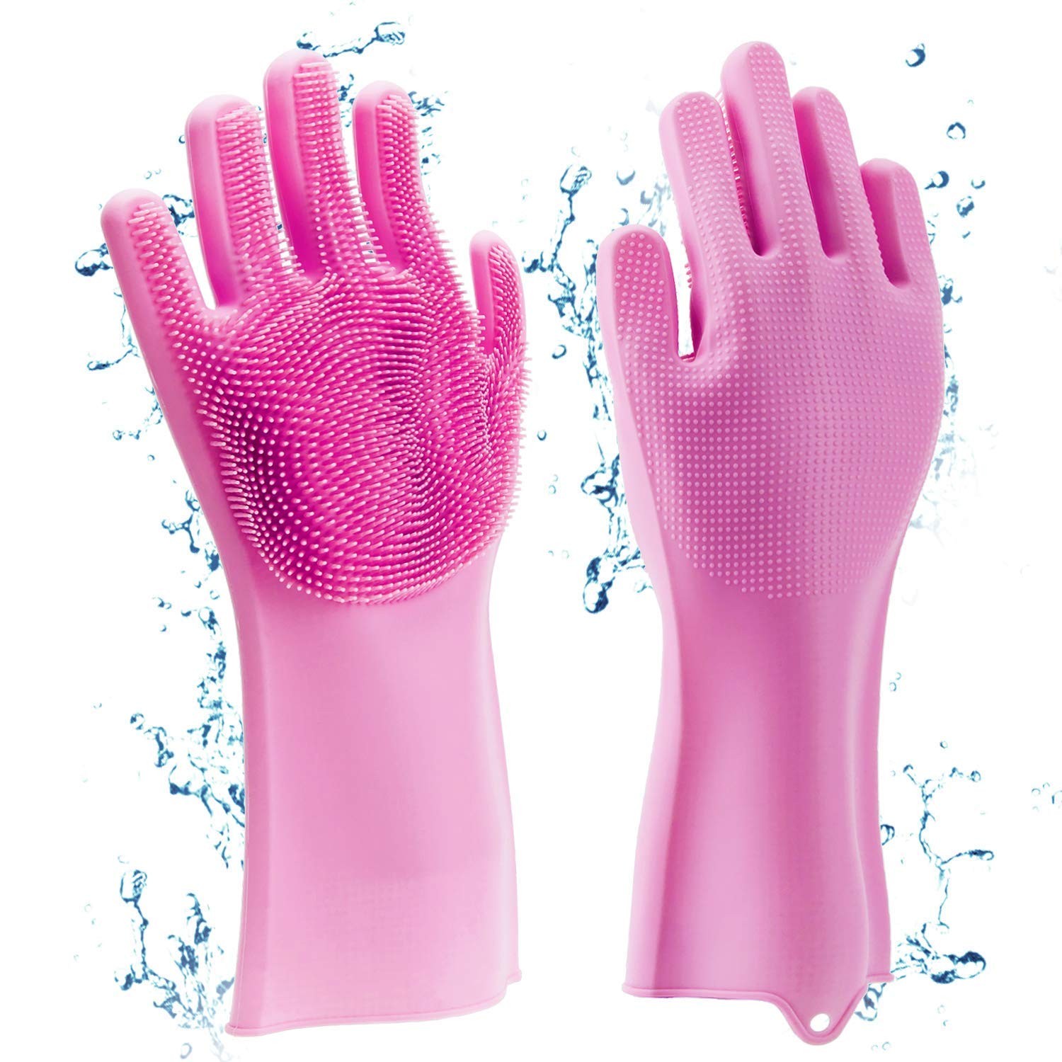 Silicone Dishwashing Hand Gloves (1 pair)