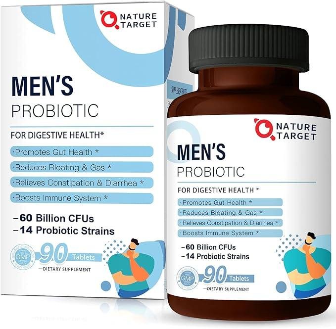 Nature Target Probiotics For Men Provides A Men Care Supplement In 90 Tablets