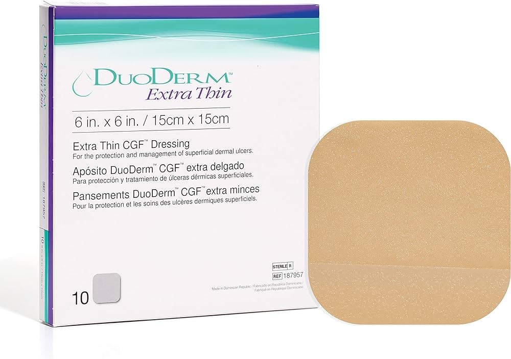 Duo-derm Extra  6X6 Thin Hydrocolloid Dressing