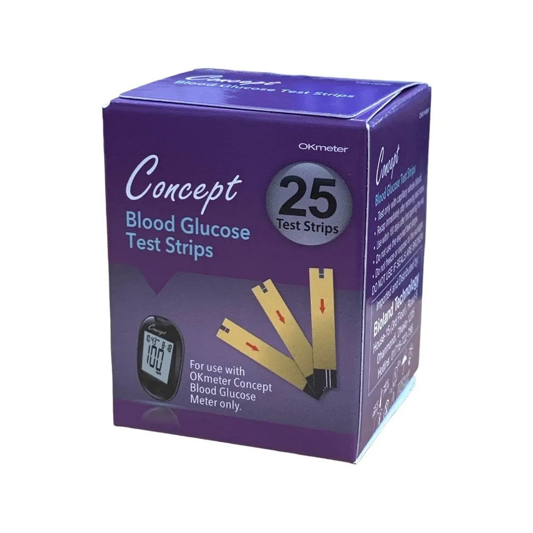 Concept Blood Glucose Test Strip 25/Pc