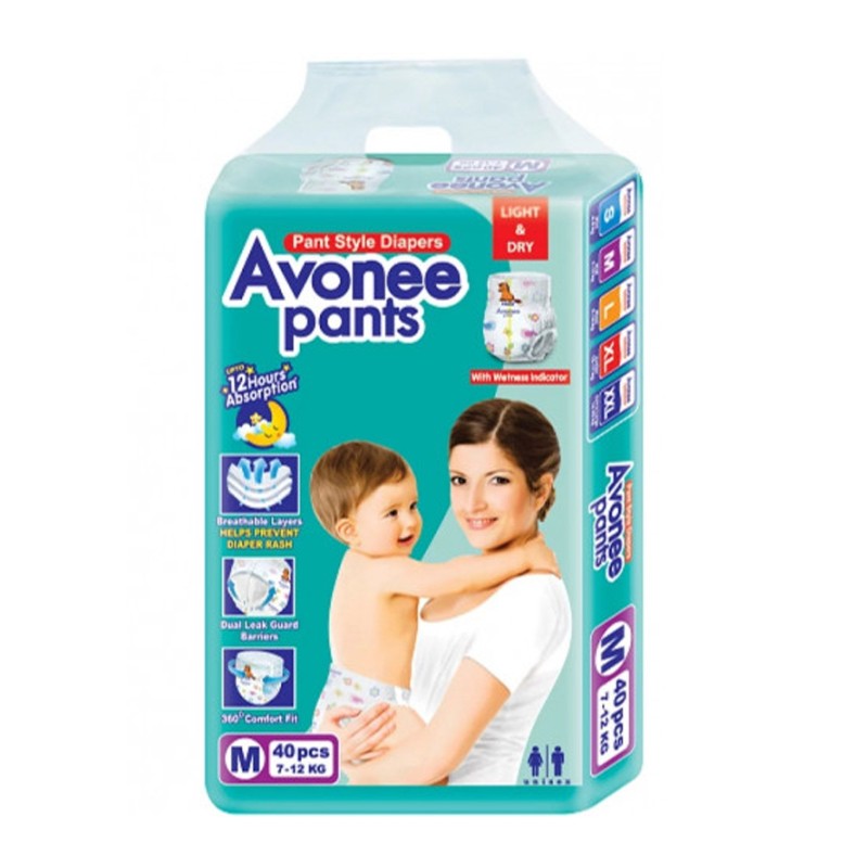 Avonee Pant Style Diaper 40'S Pack (M)