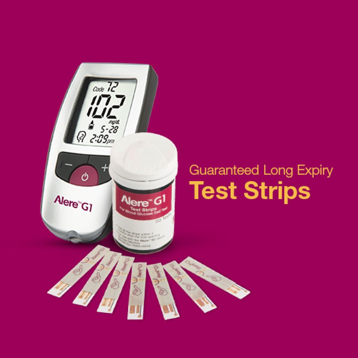 G1 Advance (Alere) Blood Glucose Test Strip - 50 Pcs