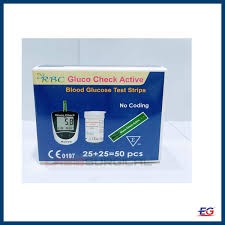RBC Gluco Check Blood Glucose Test Strip - 50 pcs