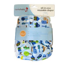 Reusable Diaper All-In One Assorted Color (Cartebaby)