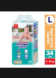 Avonee Pant Style Diaper 34'S Pack (L)