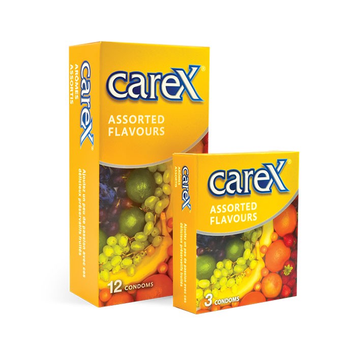 Carex Assorted Flavors Condoms - 10's Pack