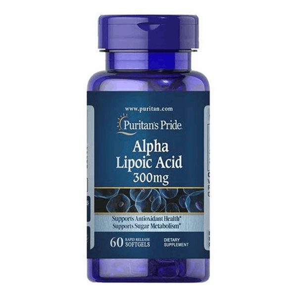 Puritan's Pride Alpha Lipoic Acid Supports Antioxidant Health 100mg 60 Capsules